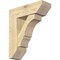 Ekena Millwork Balboa Slat Rough Sawn Bracket w/ Offset Brace, Douglas Fir, 8"W x 24"D x 28"H BKT0806X24X28BOA06RDF - alternate 1